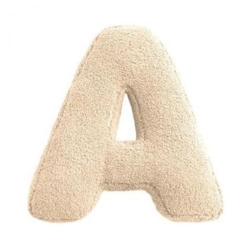 MEALINI Plyšové písmeno Krémové A