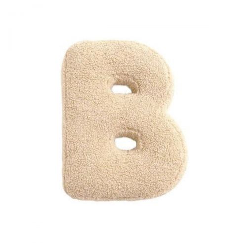 MEALINI Plyšové písmeno Krémové B