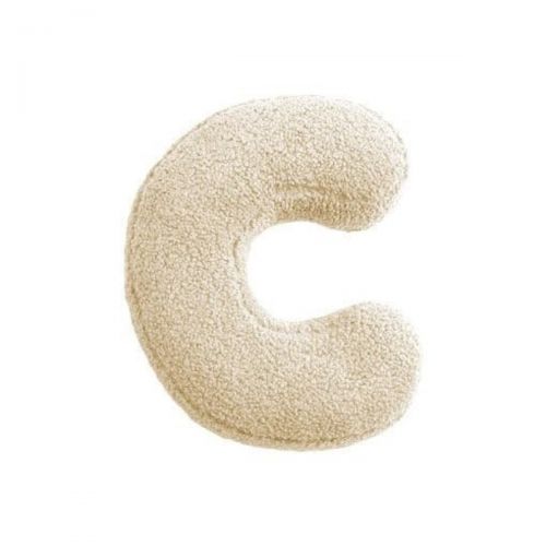 MEALINI Plyšové písmeno Krémové C