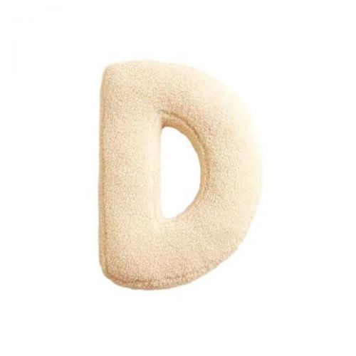 MEALINI Plyšové písmeno Krémové D