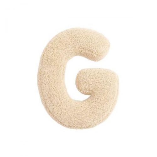 MEALINI Plyšové písmeno Krémové G