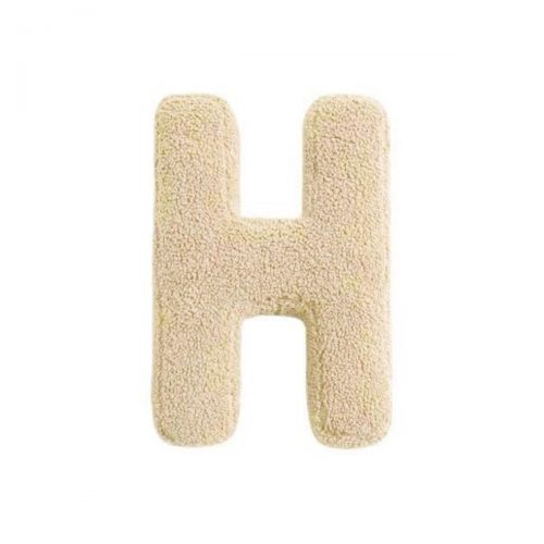 MEALINI Plyšové písmeno Krémové H