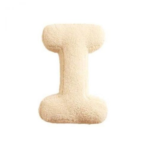 MEALINI Plyšové písmeno Krémové I