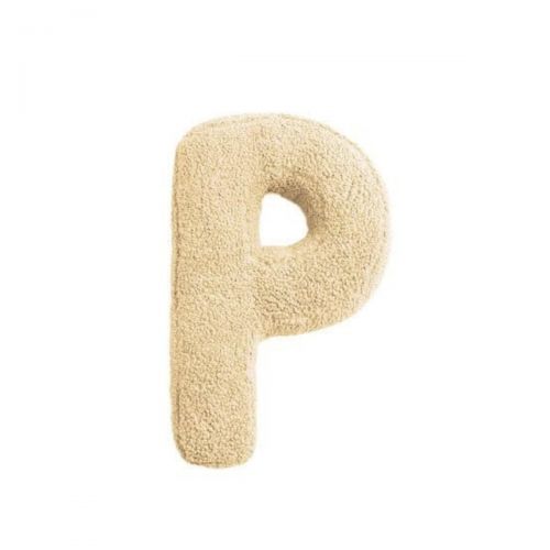 MEALINI Plyšové písmeno Krémové P
