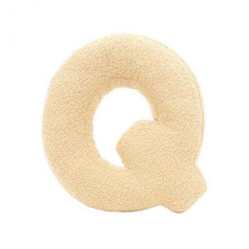 MEALINI Plyšové písmeno Krémové Q