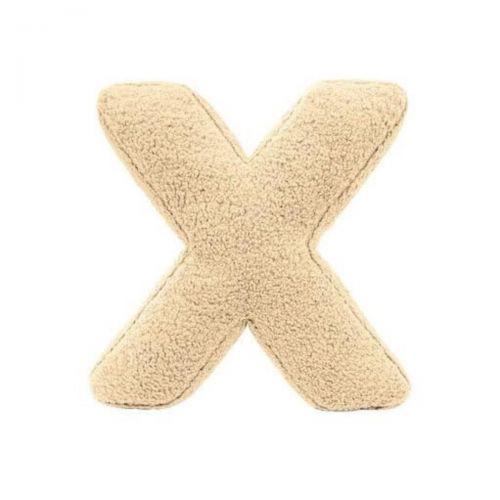 MEALINI Plyšové písmeno Krémové X