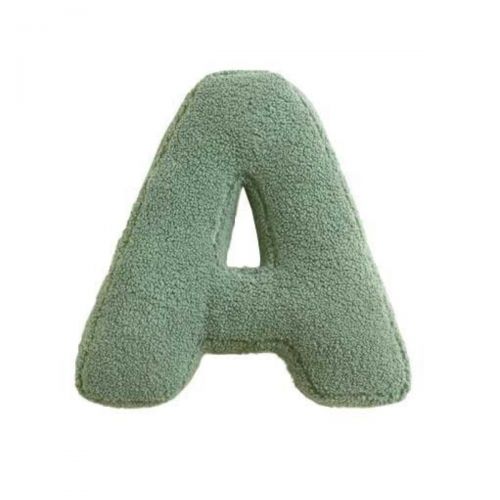 MEALINI Plyšové písmeno Zelené A