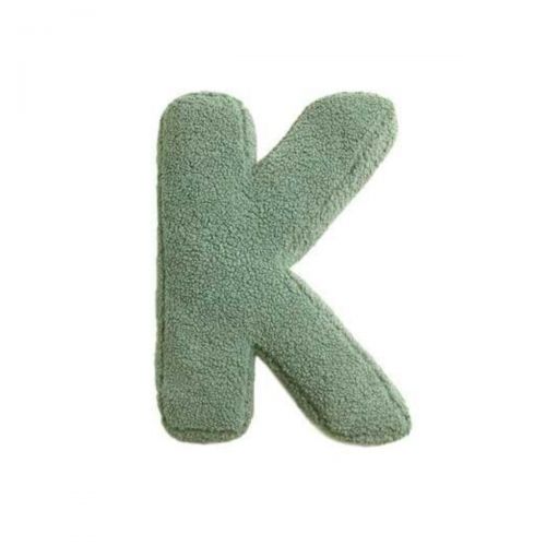 MEALINI Plyšové písmeno Zelené K