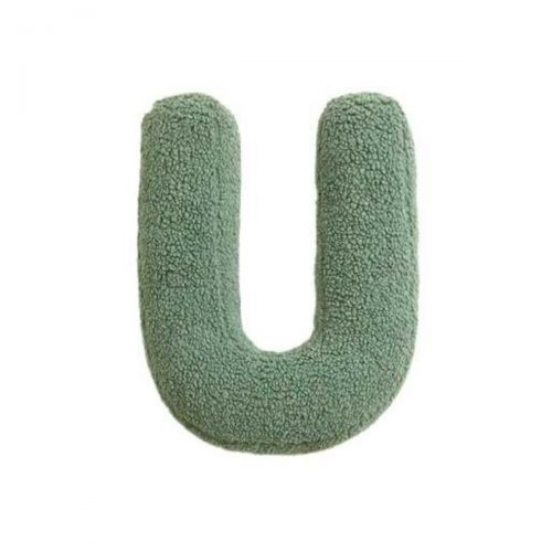 MEALINI Plyšové písmeno Zelené U