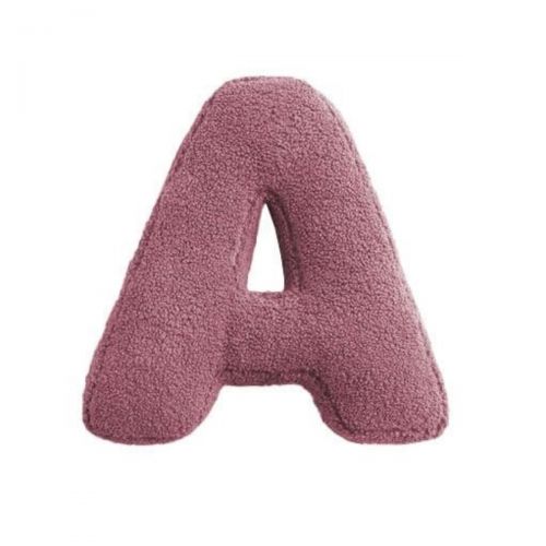 MEALINI Plyšové písmeno Růžové A