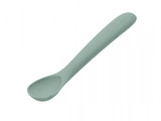 KikkaBoo Lžička Platinum Silicone Sage