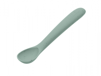 KikkaBoo Lžička Platinum Silicone Sage