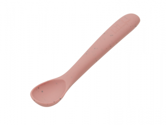 KikkaBoo Lžička Platinum Silicone Blush