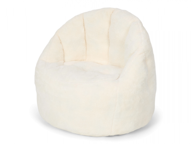 Little Dutch Křeslo dětské plyšové Soft White