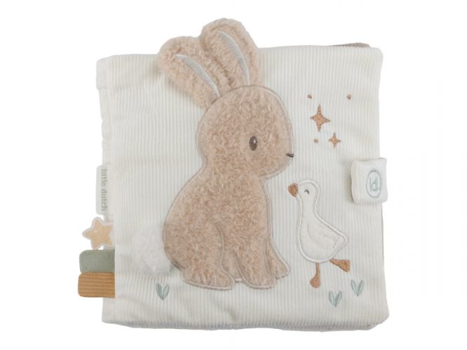 Little Dutch Textilní knížka s aktivitami Newborn Naturals