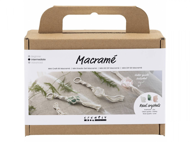Creativ Company Kreativní sada Mini Craft Kit Macramé Key Rings