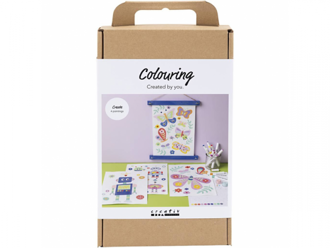 Creativ Company Kreativní sada Craft Kit Colouring Butterfly & Robot