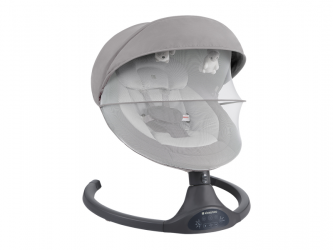 KikkaBoo Houpací lehátko elektrické Codie Light Grey