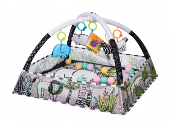 KikkaBoo Hrací deka s hrazdou a míčky Jungle