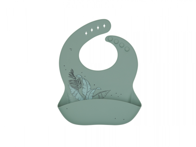 KikkaBoo Bryndák s kapsou Platinum Silicone Flora Sage