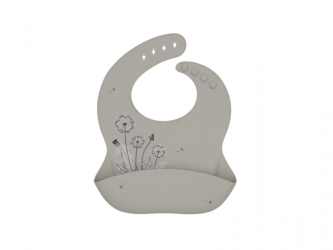 KikkaBoo Bryndák s kapsou Platinum Silicone Flora Sand