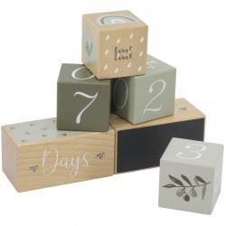 Label Label Milníkové kostky - Olive Green