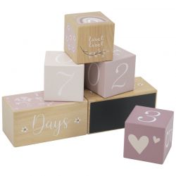 Label Label Milníkové kostky - Pink