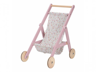 Little Dutch Kočárek pro panenky golfky dřevěné Pink