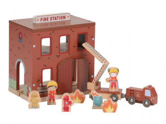Little Dutch Hasičská stanice dřevěná