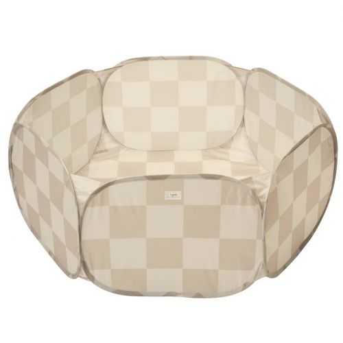 3 SPROUTS Suchý bazének Recycled Checkerboard/Beige