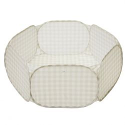 3 SPROUTS Suchý bazének Recycled Gingham/Beige