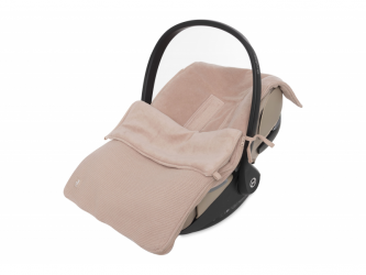 Jollein Fusak do autosedačky Basic Knit Wild Rose