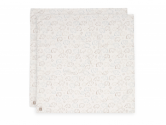 Jollein Pleny zavinovací 2ks 115x115 cm Elephant Tales