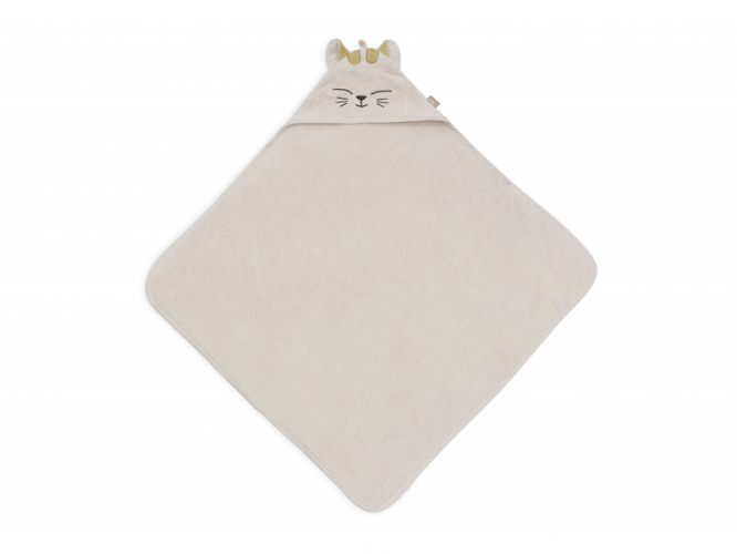 Jollein Osuška s kapucí froté 75x75cm kočička Charlie