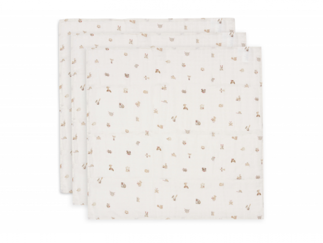 Jollein Pleny 3 ks 70x70 cm Animal Friends