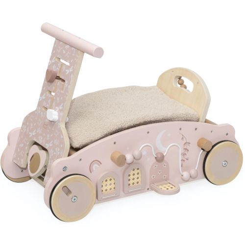 Label Label Houpátko, chodítko a vozítko 3v1 - Pink