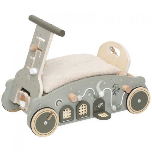 Label Label Houpátko, chodítko a vozítko 3v1 - Olive Green