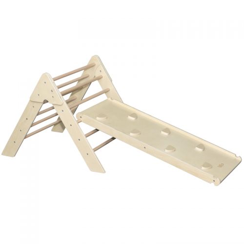 TRYCO Dřevěná prolézačka se skluzavkou
