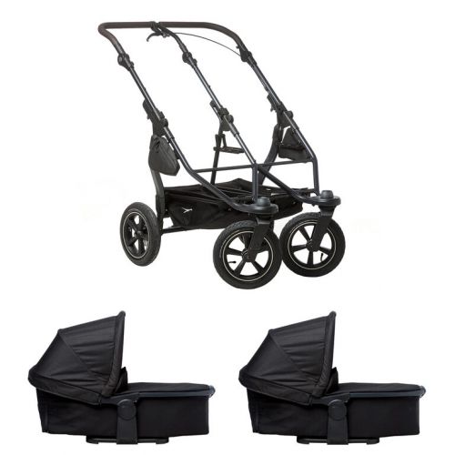 Kočárek TFK Set Duo2 frame 2025 - air wheel + carrycot black