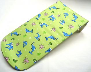 Lehátko do vany Péťa s bavlněným potahem Žralok zelený