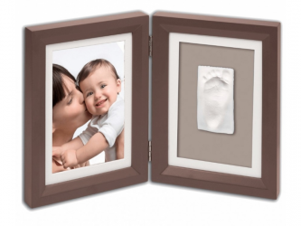 Baby Art Dřevěný rámeček pro otisk My Baby Touch Simple Brown