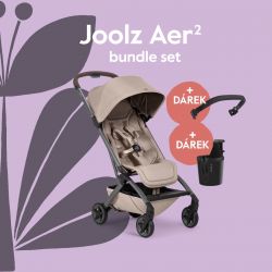 Kočárek Joolz Aer2 BUNDLE SET Sandy taupe