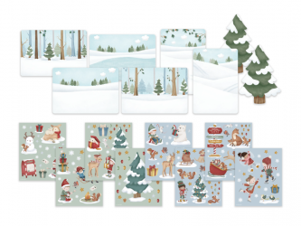 Little Dutch Sada se samolepkami Vánoční přání