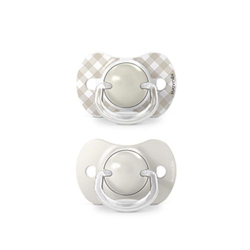 Suavinex Dudlík SX PRO fyziologický WILD & FREE 0/6m 2 ks krémový