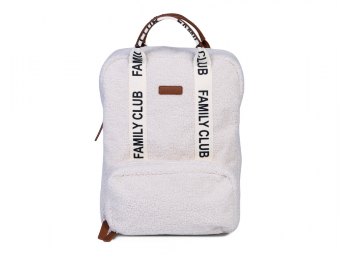 Childhome Přebalovací batoh Family Club Signature Teddy Off White