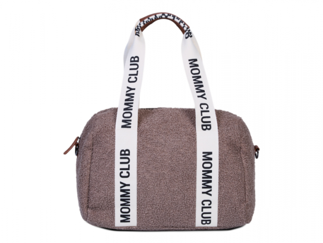 Childhome Přebalovací taška Mommy Club Signature Teddy Soft Brown