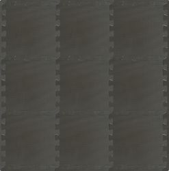 Rialto Baby Hrací podložka puzzle s okrajem Cool Gray 92x92 cm