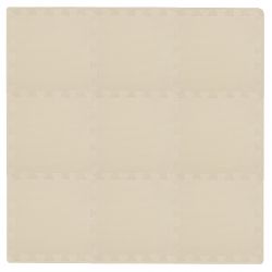 Rialto Baby Hrací podložka puzzle s okrajem Light Beige 92x92 cm