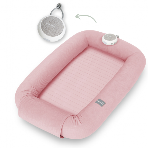 Sleepee Multifunkční hnízdečko pro miminko s bílým šumem 3v1 Pink