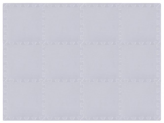 Rialto Baby Hrací podložka puzzle s okrajem Silver 92x122 cm